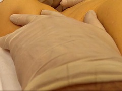 Большие сиськи, Пальцем, Перчатки, Латекс, Зрелые, Соски, От первого лица, Сиськи