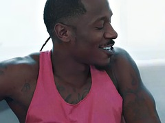 Anal, Lamer culo, Negro, Pareja, Ébano, Gay, Tatuaje