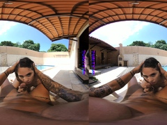 Sucer une bite, Hard, De plein air, Piscine, Pov, Public, Nénés