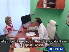 Naughty nurse gets drilled by fakehospital doctor in hot roleplay scene