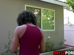 デカパイ, フェラチオ, チン, バック, 黒人, Hd, 熟年, ティーン