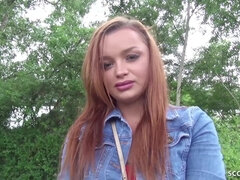 18, イく瞬間, ハードコア, オーガズム, 赤毛, おもらし, ストッキング, ティーン