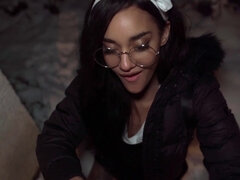 Kont, Pijpbeurt, Bruinharig, Hondjeshouding, Zwart, Interraciaal, Natuurlijke tieten, Kut duiken