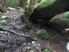 Amateur, Semen en la boca, Penetracion con dedos, Peludo, Orgasmo, Al aire libre, Coño, Mojado