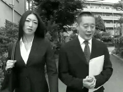 アジア人, 自家製, 日本人, 熟年, 淫乱熟女, オフィス, ヤリマンの