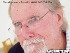 Cul, Brunette brune, Mignonne, Grandpère, Adolescente, Nénés