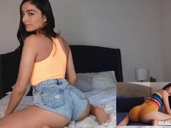 Amateur, Culo, Dormitorio, Morena, Latina, Masturbación, Perforación, Tetas