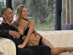 Tussi, Blondine, Blasen, Orgie, Russisch