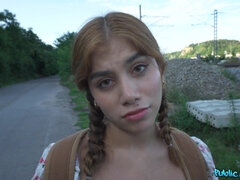 Amateur, Mamada, Morena, Polla, Corridas faciales, Interracial, Tetas naturales, Al aire libre
