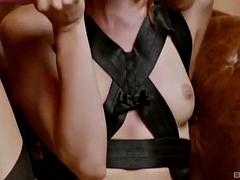 In den arsch, Spermaladung, Doppelpenetration, Aufs gesicht abspritzen, Lesbisch, Lingerie, Orgie, Dürr