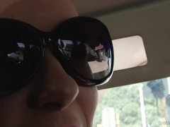 Брюнетки, Мастурбация, На природе