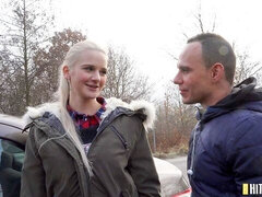 18, デカ尻, デカチン, ブロンド, フェラチオ, バック, お金, ティーン