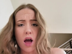 面接, 茶髪の, チン, バック, 顔射, 下着, オナニー, ティーン