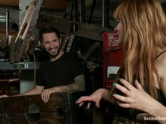 Broken Down Redhead Slut: Face Fucking and Anal Sex in Bondage!