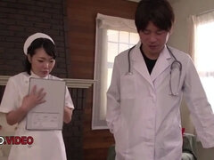 Shaved PussyUi Kinari sultry Asian titfuck stockings eager nurse ready for intense fucking Nurse