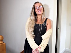 Tetas grandes, Rubia, Latina, Masturbación, Solo, Tetas