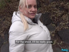 Big-dicked Agent Fucks Blonde's Massive Boobs