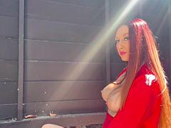 Grosse titten, Fetisch, Hd, Nippel, Im freien, Pornostars, Öffentlich, Solo