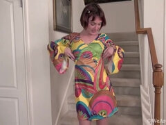 女, Hd, 下着, オナニー, 一人, タトゥー, スカートのぞき, のぞき