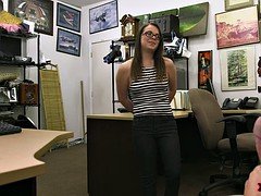 Babe pawns her BFs stuff and gets banged