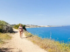 Sex on the beach with whore Lina Mila POV