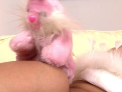 Cul, Talons, Insertion, Lingerie, Masturbation, Seins naturels, Chatte, Jarretelles