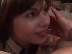 18, バイセクシャル, フェラチオ, フランス人, なめる, オマンコ, ガリガリ, ストッキング