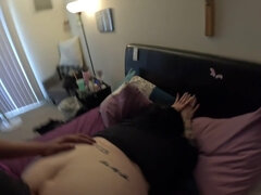 Amerikaans, Zwart, Lul, Huisgemaakt, Gezichtspunt, Kut duiken, Tatoeage, Tieten likken