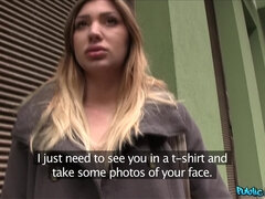 素人, ブロンド, ハンガリー人, ジーンズ, 自然山雀, アウトドア, 公共, オマンコ