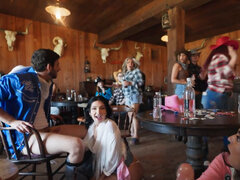 Roleplaying at a saloon turns into an incredible orgy