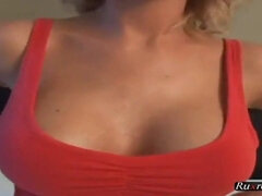 Leie, Blondine, Blasen, Vollbusig, Besamung, Hd