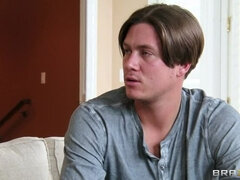 アメリカ人, ブロンド, フェラチオ, チン, バック, オマンコ, ショートヘア, タトゥー