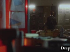 Abigail Mac Dominates Her Young Employee with Intense Bathroom Sex