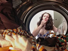 I cant believe this happpened to me!: Stuck and fucked in the washing machine