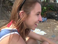 浴室, ビーチ, フェラチオ, ドレス, 足コキ, ラティーナ, ふっくら乳首, ガリガリ