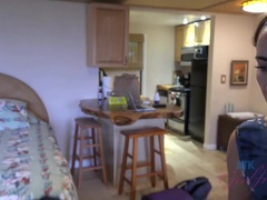 Leie, Blasen, Braunhaarige, Freundin, Öl, Pov, Muschi, Titten