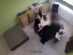 お尻, 面接, フェラチオ, チン, シゴき, 淫乱熟女, お金, 義母