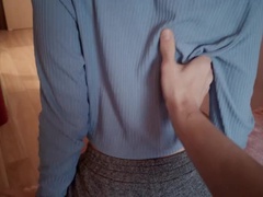 Step-Sister Slut Fucked Doggy Style After Failing College Exam