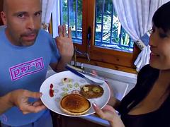 Sharon Lee - Anal in Kitchen: Blowjob, Asian  Deep Throat Porn