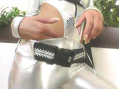 デカパイ, フェラチオ, 茶髪の, 手コキする, 熟年, 淫乱熟女, 馬乗り, ティーン
