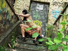 Girl wants to fly so man launches her to the land of orgasms