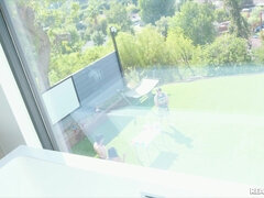 Ванна, Брюнетки, Лизание, Крошечные, Рыжие, Стриптиз, Втроем, Сиськи