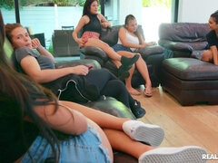 車, キッチン, 自然山雀, オージー, アウトドア, シャワー, 靴下, スパンキング