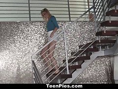 Blond, Sperma, Sperma shot, Hardcore, Hd, Kut duiken, Geschoren, Mager