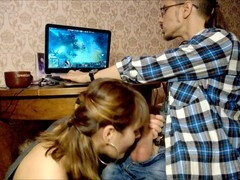 Enthousiasteling, Pijpbeurt, Sperma shot, Europees, Spel, Huisgemaakt, Russisch, Tiener