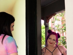 In den arsch, Grosser schwanz, Grosse titten, Spermaladung, Handjob, Hd, Lingerie, Transfrau