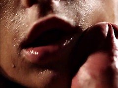美女, フェラチオ, 手コキする, オッパイの