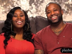 Leie, Schwarz, Paar, Schwarz, Flotter dreier