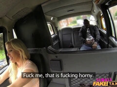 Antonio Black and Rebecca More get wild in a hot interracial taxi ride