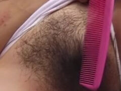 Asiatique, Poilue, Interracial, Embrassement, Léchez, Petite femme, Chatte, Nénés